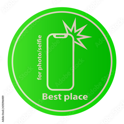 Allowed sign is the best place for selfie sticks camera Vector photography of a mobile phone smartphone is prohibited sign icon monopod selfie icon is allowed Take care to keep your hands in the shape