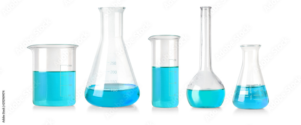 Flask with liquid Flask with liquid