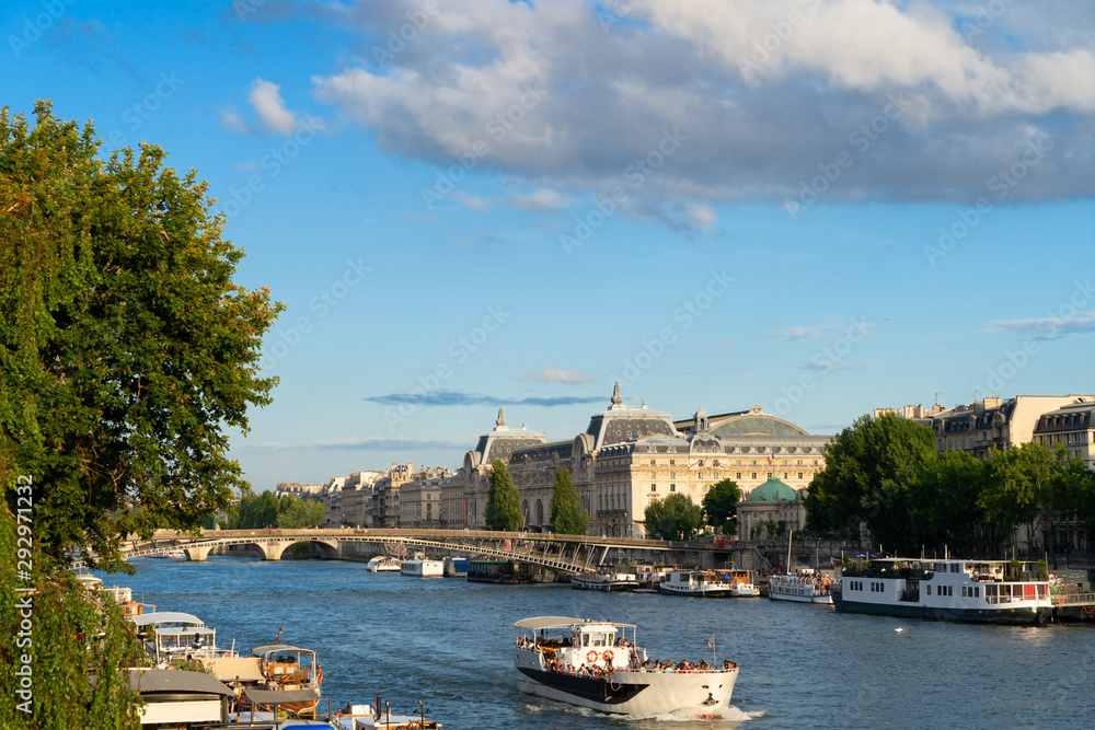 Fototapeta premium Orsay museum and river Siene, France