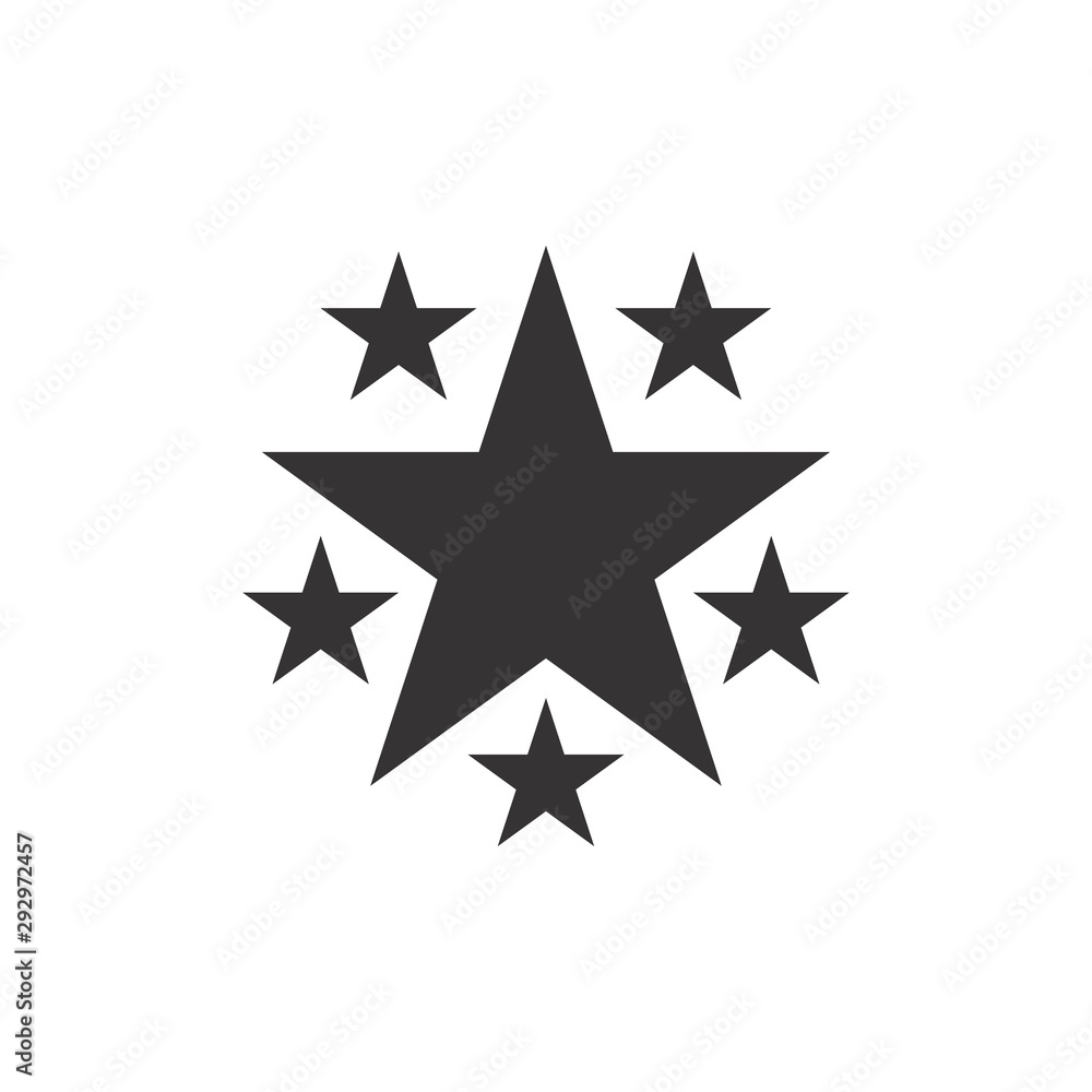 Obraz premium Star Icon Vector Illustration. Star Logo Template