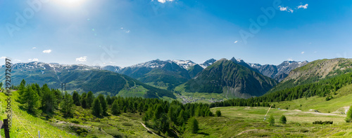 Livigno valley in the italian alps