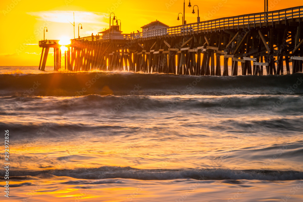 Fototapeta premium San Clemente Pier Sunset