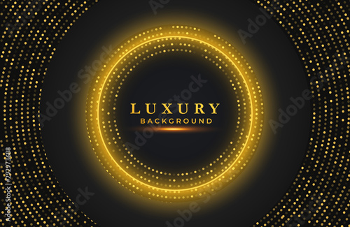 Abstract luxury background with gold elements. Graphic design element for invitation, cover, background. Elegant decoration