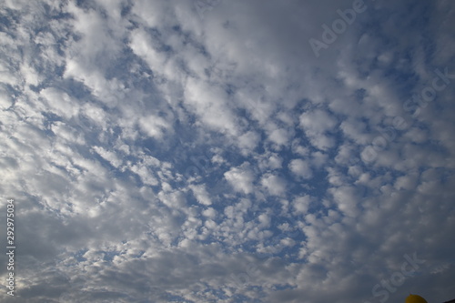 formation of cloud in the sky during the sunny day