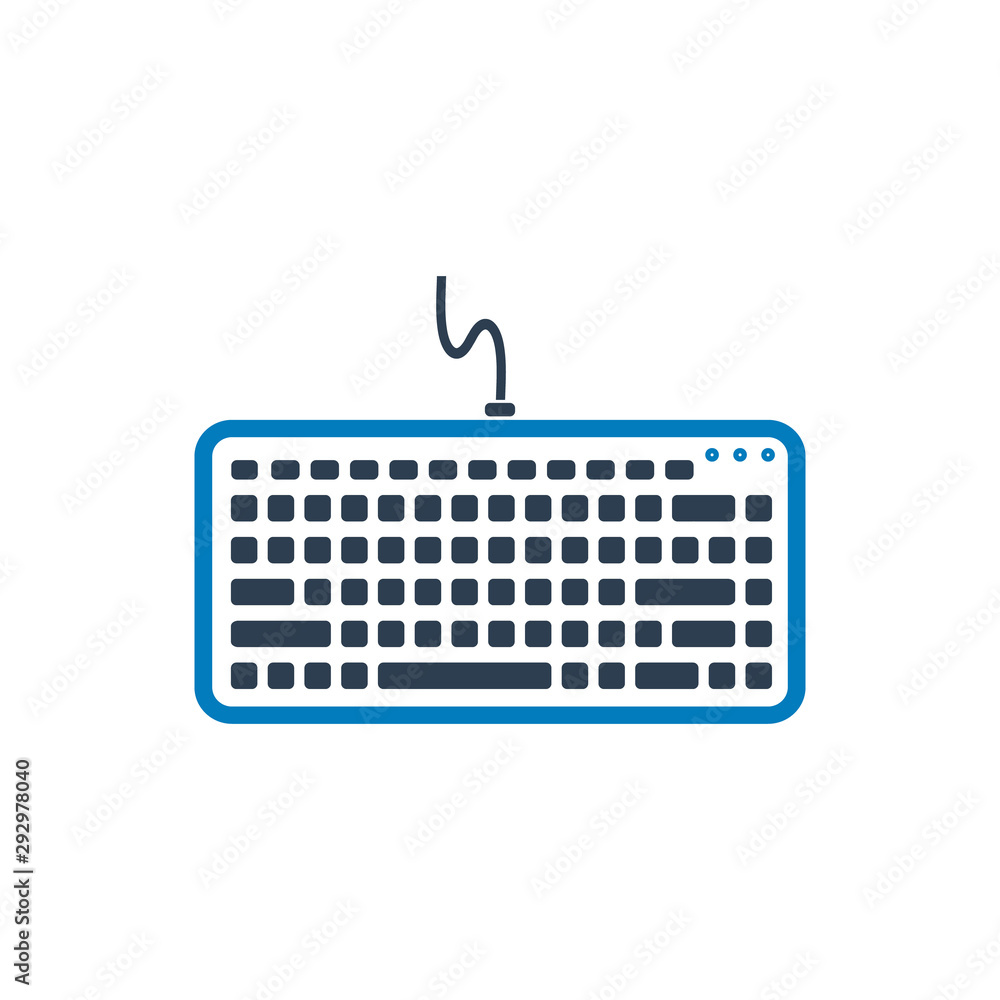 Computer Keyboard Icon. Flat style vector EPS. Computer Keyboard Icon. Flat style vector EPS.
