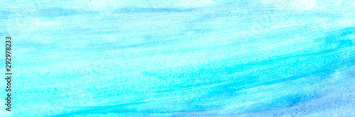 Abstract watercolor blue background with gradient © nebo81
