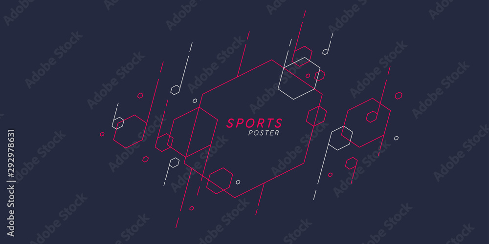 Obraz premium Abstract background with dynamic shapes. Vector template