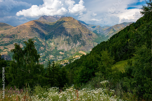 View from Les Deux Alpes in the summer