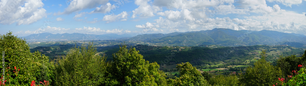 Panoramic view of Umbria, Italia