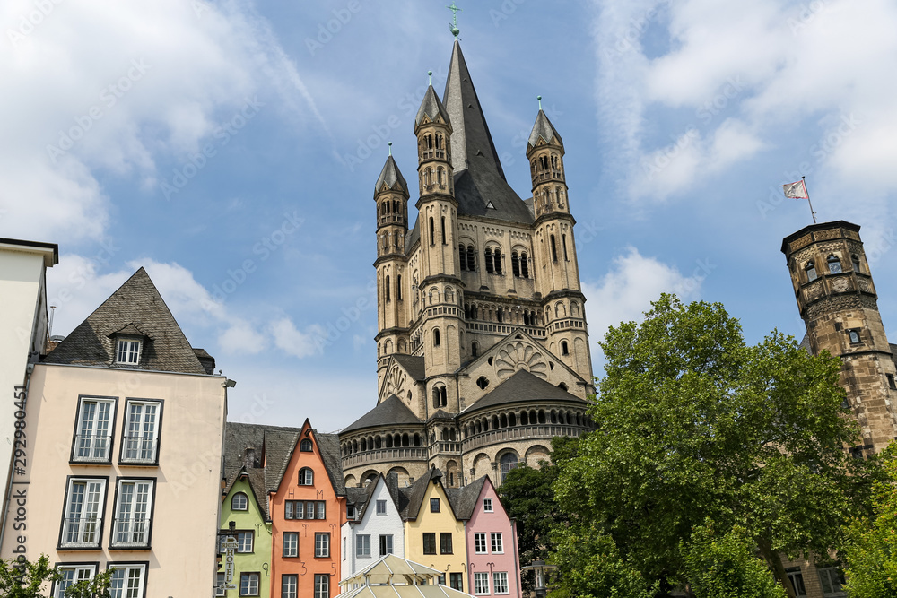 Fototapeta premium Great Saint Martin Church in Cologne, Germany