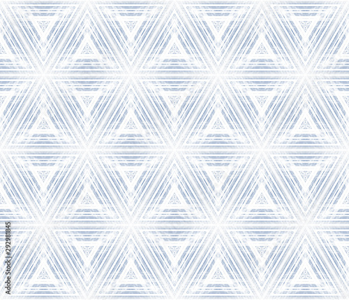 Optical illusion of volume and movement of geometric shapes. Abstract seamless pattern.