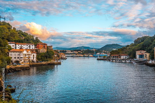 Pasaia San Juan, Gipuzkoa / Spain »; September 22, 2019: View of the bay of tickets from a viewpoint