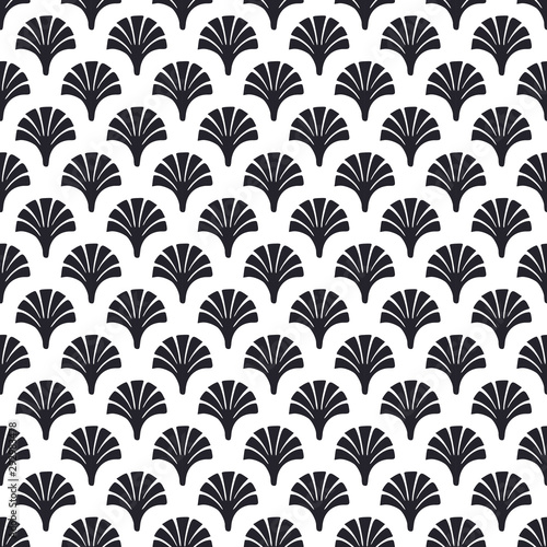 French victorian seamless pattern vector. White,black.