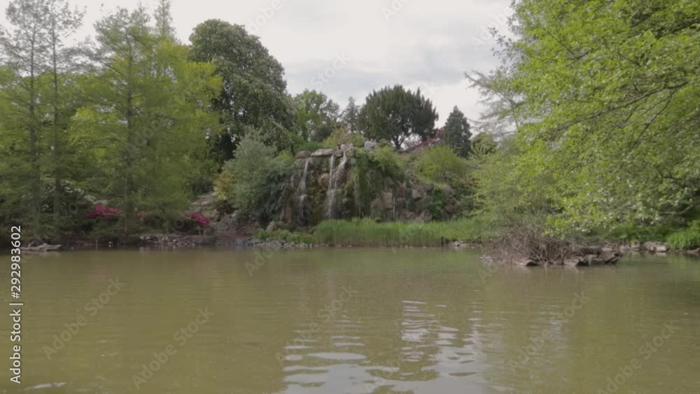 Palmengarten waterfall flowing over rocks into lake. Calm and relaxing.
Wide angle shot Palmengarten waterfall flowing over rocks into lake. Calm and relaxing.
Wide angle shot