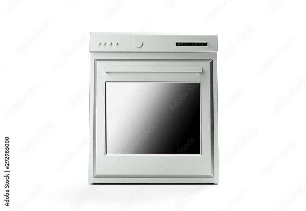 Obraz premium professional oven on a white background 3d render