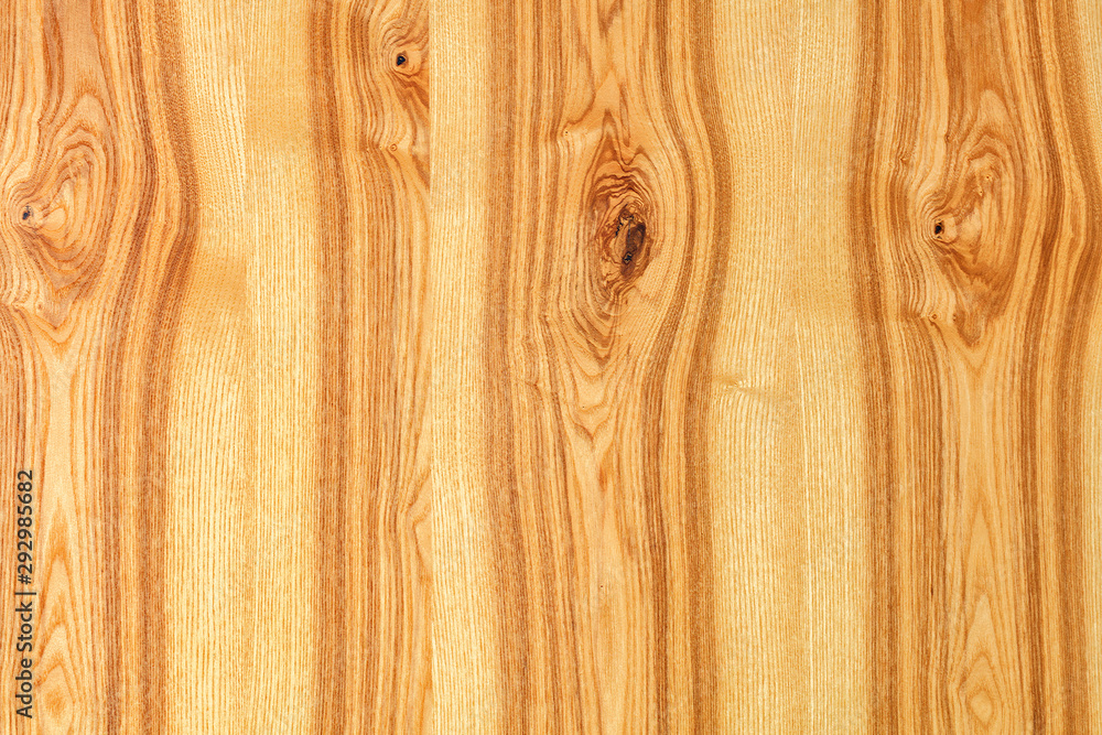 Naklejka premium A new natural wooden fence with vertical guides.