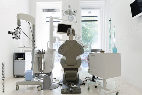 Interior of new modern dental clinic office
