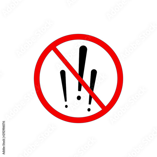 Meeting ban sign. Vector il...