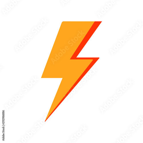 Lightning, electric power vector logo design element. Lightning bolt sign in the circle. Flash vector emblem template. Energy and thunder electricity symbol concept. Power fast speed