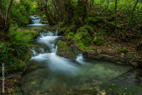 Fototapeta Naklejka Na Ścianę i Meble -  Wasserfall mit fließendem Wasser