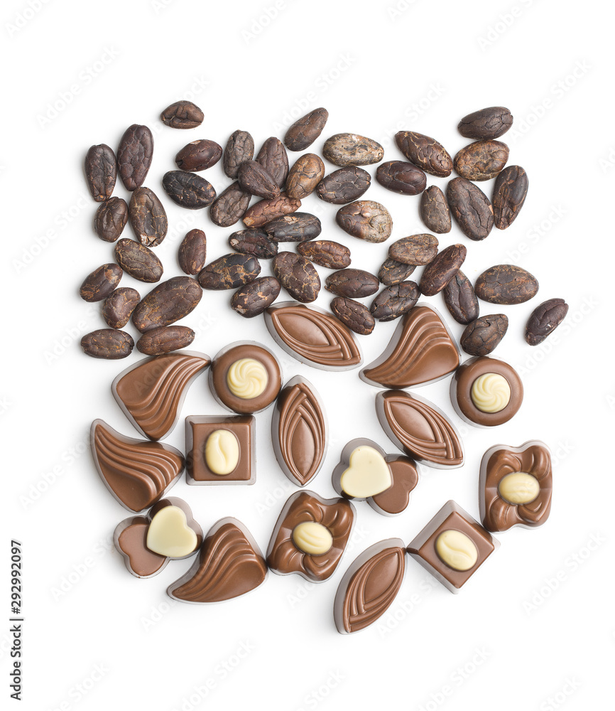 Various chocolate pralines Various chocolate pralines