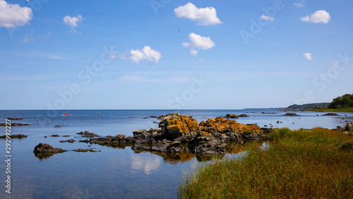 Fototapeta Naklejka Na Ścianę i Meble -  rocky coast of the island of Bornholm in the Baltic Sea