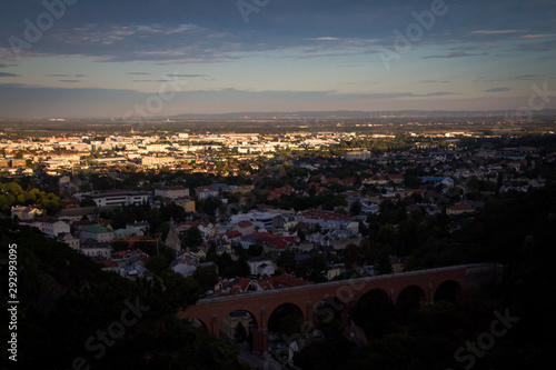 panoramic view of city at night