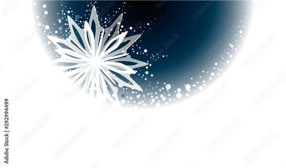 Fototapeta premium Christmas abstract background with snow