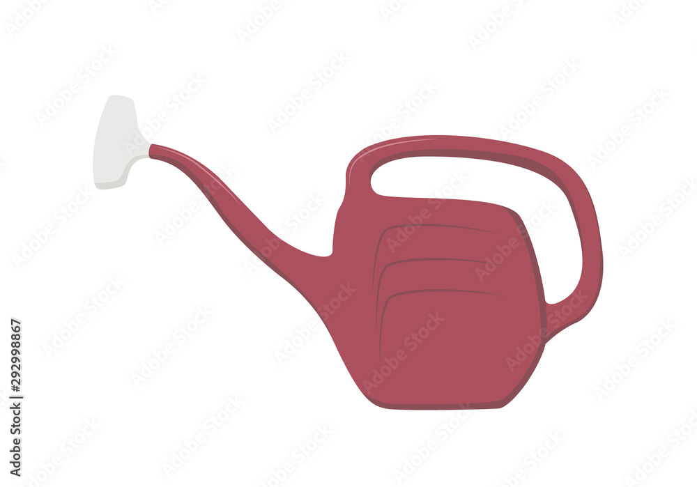 red watering can vector illustration red watering can vector illustration