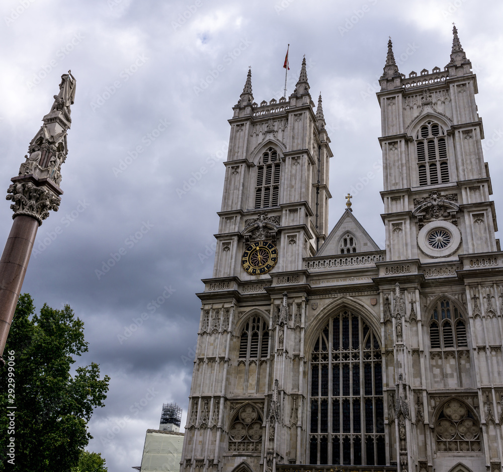 Front of Westminster abbey