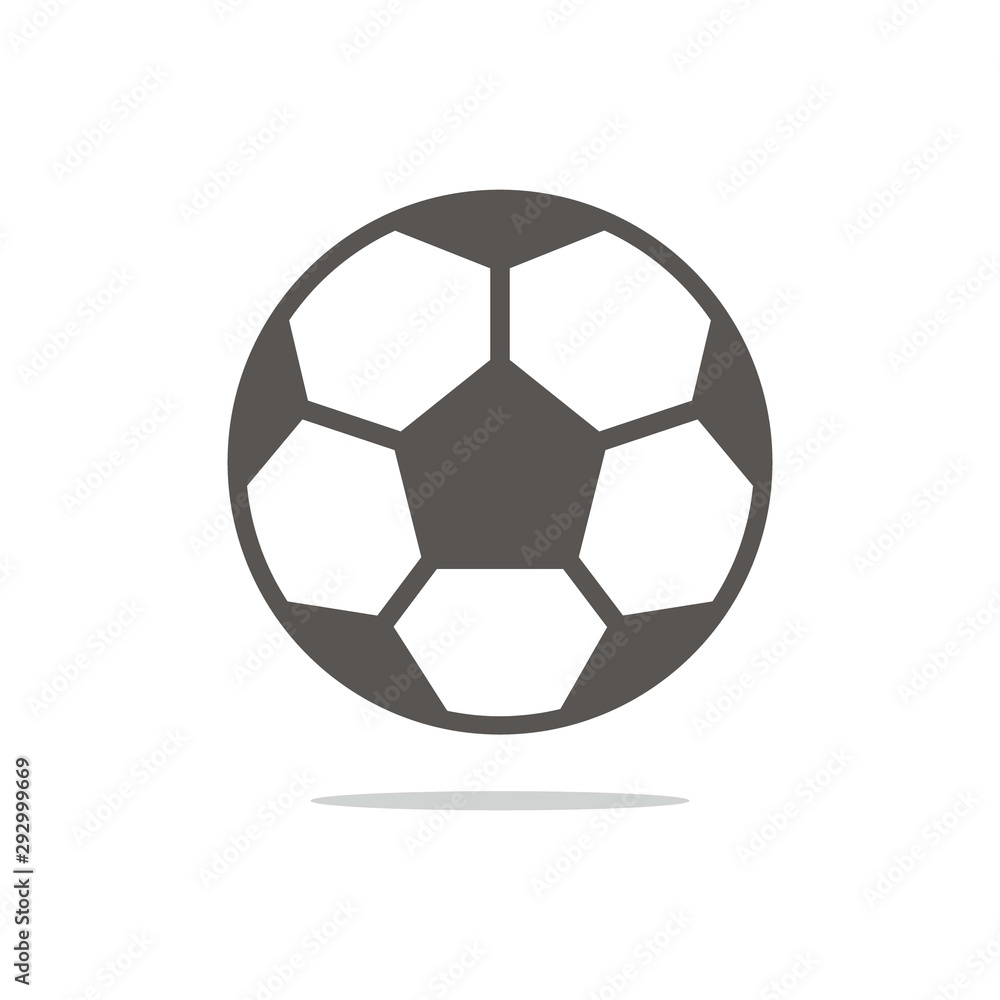Football icon isolated on white Football icon isolated on white
