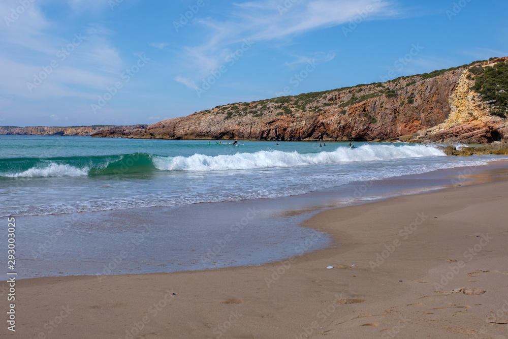 Küste, Klippen und Meer am Wanderweg „Rota Vicentina“ (Historischer Weg, Fischerweg) im Süden von Portugal  