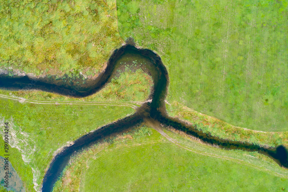 Fototapeta premium Lake Cerknica (Slovene: Cerknisko Jezero, Cerkniško jezero ) is an intermittent lake on Cerknica Polje ( Cerknisko Polje ) an biggest karst phenomena in Slovenia.