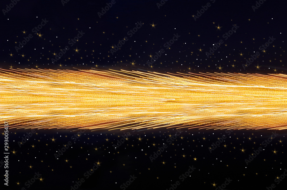 bright golden line on a black background. Stock Illustration | Adobe Stock