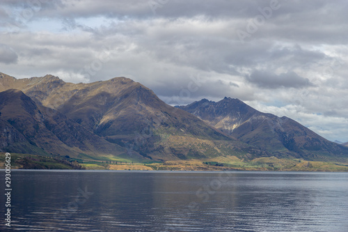 View of lake Wakatipu from a boat  Queenstown