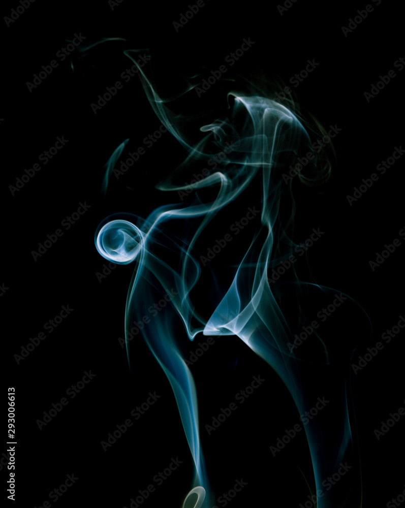 Greenish Smoke on black Greenish Smoke on black