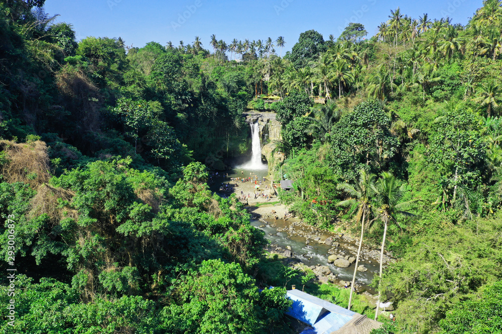 View of Tegunungan waterfall, Ubud, Bali.