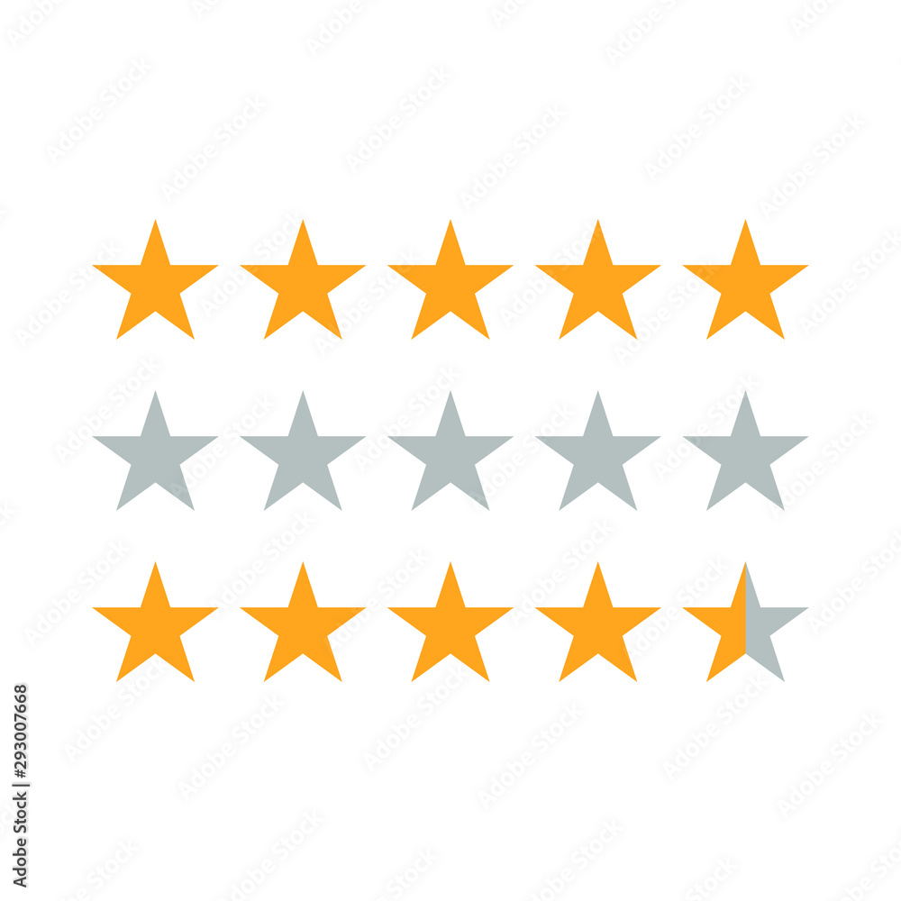 rating star for review app - vector illustration rating star for review app - vector illustration