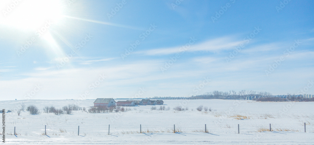 Farm Buildings in Countryside