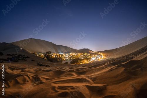 Sunset huacachina in Peru, amazing place.
