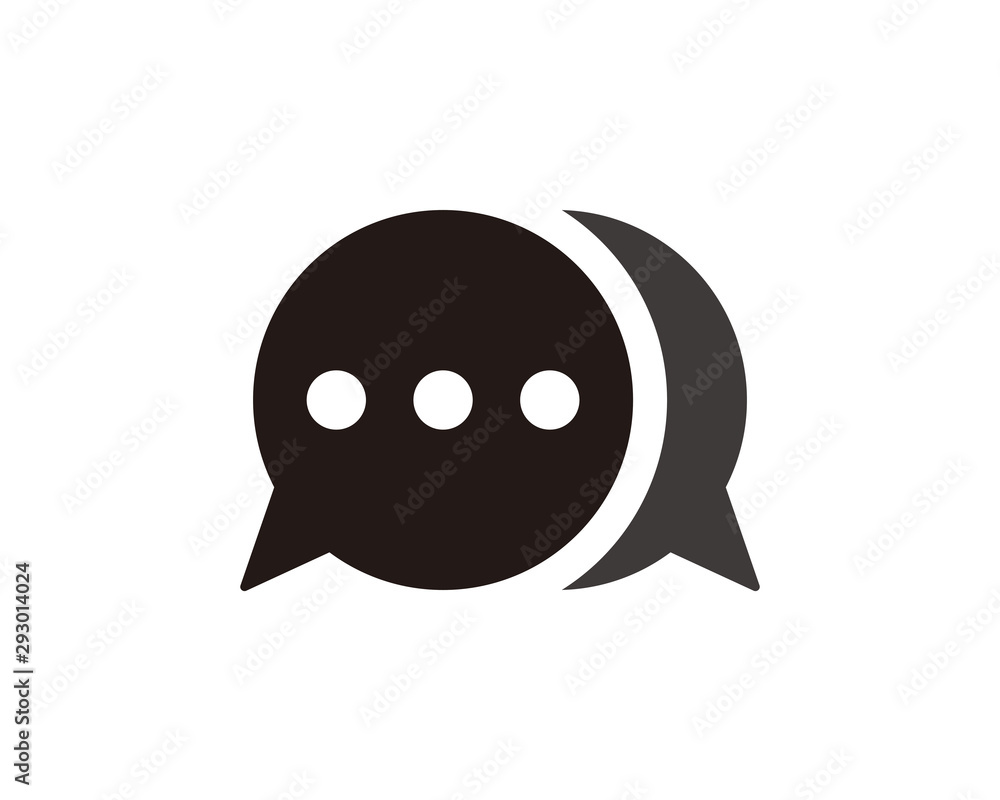 Chat icon symbol vector Chat icon symbol vector