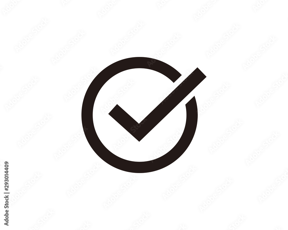 Check mark icon symbol vector Check mark icon symbol vector