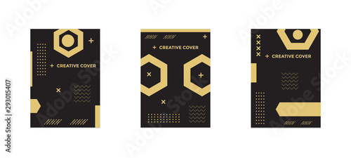 Design of editable social network post templates. for marketing on social media. frames, stories in puzzles, backgrounds, banners, vector illustration elements