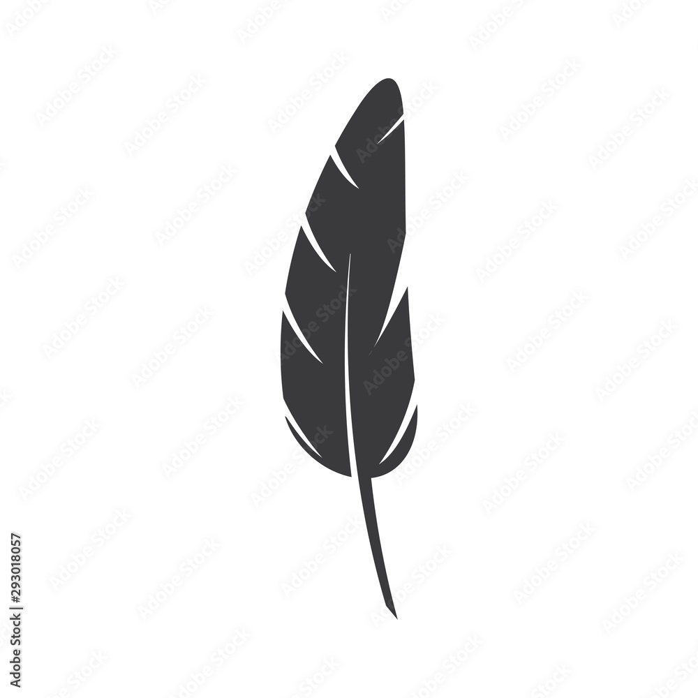 Feather pen write sign logo template app Feather pen write sign logo template app