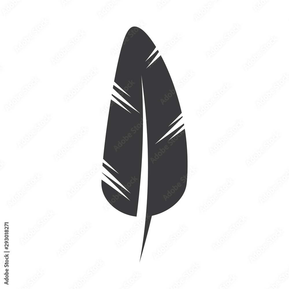 Feather pen write sign logo template app Feather pen write sign logo template app