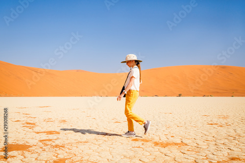 Young girl in Deadvlei Namibia