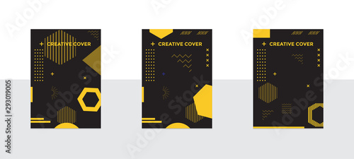 Design of editable social network post templates. for marketing on social media. frames, stories in puzzles, backgrounds, banners, vector illustration elements