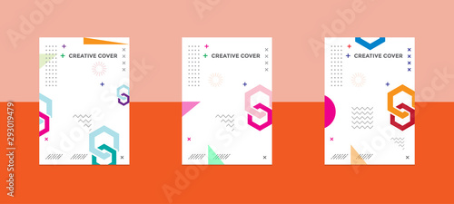 Design of editable social network post templates. for marketing on social media. frames, stories in puzzles, backgrounds, banners, vector illustration elements