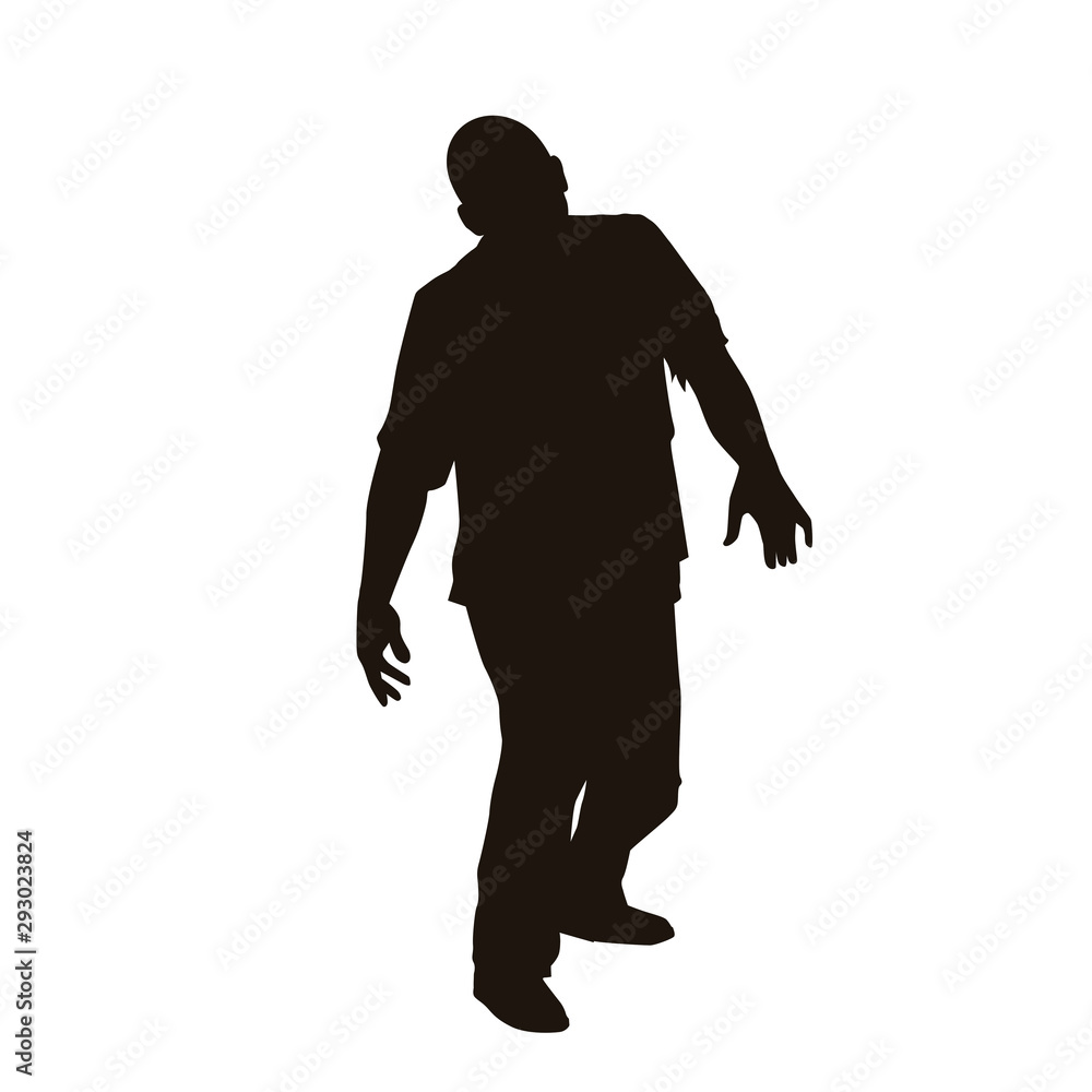 Zombie Silhouette Zombie Silhouette