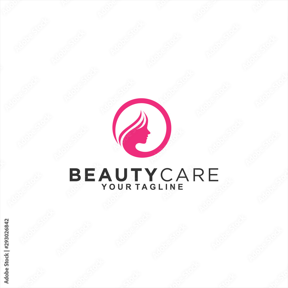 Women Beauty Care Logo Design Vector Illustration Template Idea
